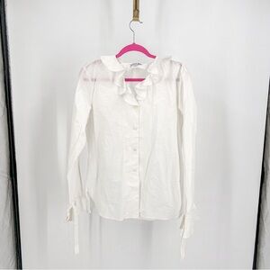 JW ANDERSON White Ruffle Blouse